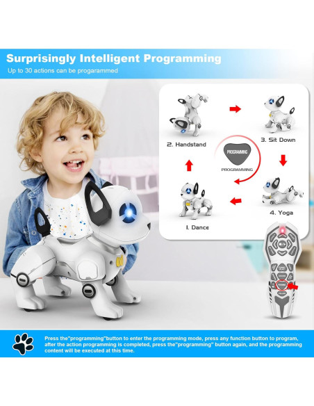 Perro Robot Interactivo Control Remoto Lingke Y8359 17,8 cm