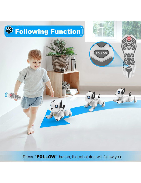 Perro Robot Interactivo Control Remoto Lingke Y8359 17,8 cm