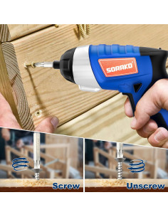 Destornillador Eléctrico SORAKO 4V Inalámbrico con 30 Acc. 2