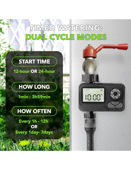 Temporizador de Riego BN-LINK Digital 1 Salida a Prueba de Agua