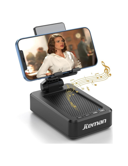 Soporte para Teléfono Móvil Jteman con Altavoz Bluetooth 10 cm