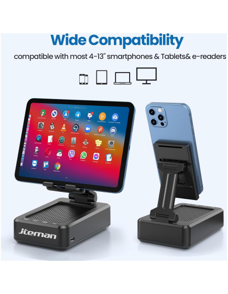 Soporte para Teléfono Móvil Jteman con Altavoz Bluetooth 10 cm