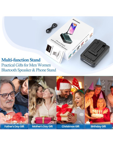 Soporte para Teléfono Móvil Jteman con Altavoz Bluetooth 10 cm