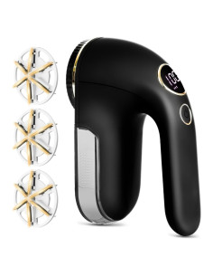 Afeitadora de Tela Eilveey Recargable LED 6 Cuchillas Negro