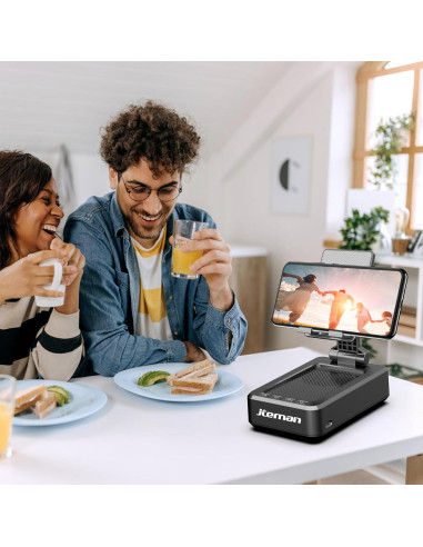 Soporte para Teléfono Móvil Jteman con Altavoz Bluetooth 10 cm