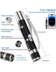 Juguete Interactivo para Gatos OUMSIS 9131-CBK Recargable USB 2