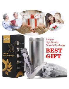 Cortauñas Ultra Ancho SZQHT para Uñas Gruesas - Acero Inoxidable 2