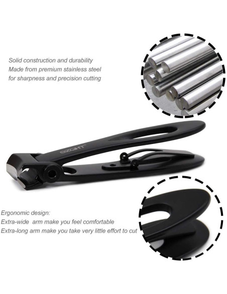 Cortauñas Ultra Ancho SZQHT para Uñas Gruesas - Acero Inoxidable