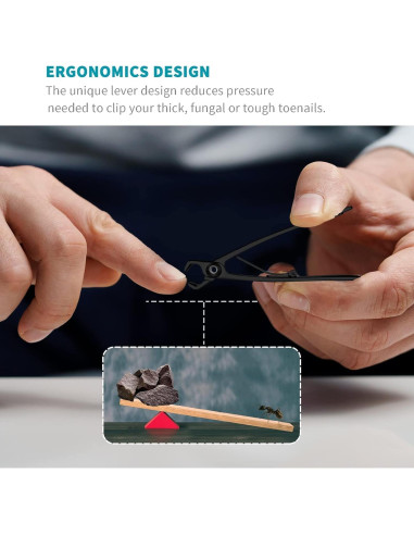 Cortauñas Ultra Ancho SZQHT para Uñas Gruesas - Acero Inoxidable