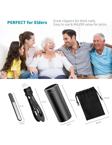 Cortauñas Ultra Ancho SZQHT para Uñas Gruesas - Acero Inoxidable