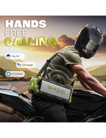 Altavoz Bluetooth W-KING D8 90W Impermeable IPX6 40H Batería