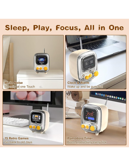 Altavoz Bluetooth Divoom Tiivoo-2 Retro con Reloj y Radio FM