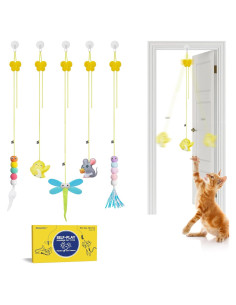 Juguetes Interactivos Potaroma 5 Pcs para Gatos, Ejercicio