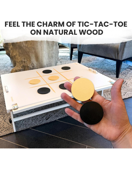 QUOKKA Juego Gigante 4 en Línea Blanco 73 cm - Madera Jumbo QUOKKA Juego Gigante 4 en Línea Blanco 73 cm - Madera Jumbo