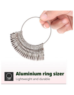 Medidor de Tamaño de Anillo H&S con Cinturón Plástico 2