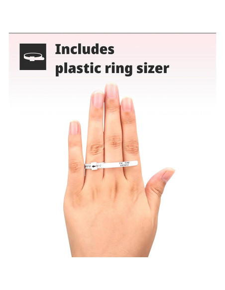 Medidor de Tamaño de Anillo H&S con Cinturón Plástico