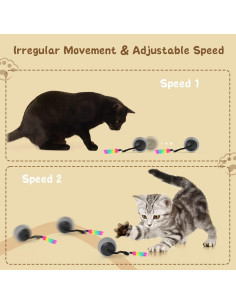 Juguete Interactivo para Gatos WAKHJAKT 5 en 1 Recargable 2