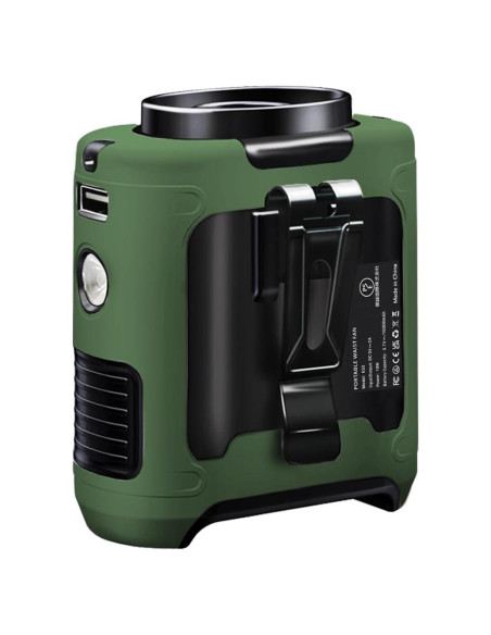 Ventilador Personal CAZOKASI K50 10000mAh Verde 5 en 1 Ventilador Personal CAZOKASI K50 10000mAh Verde 5 en 1