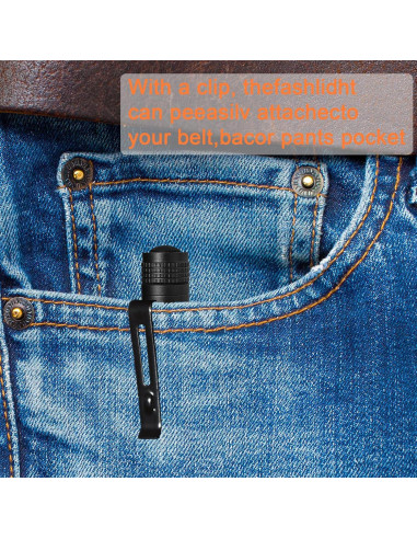 2 Linternas LED de Bolsillo ATZNZIK 13.21 cm Ultra Brillantes