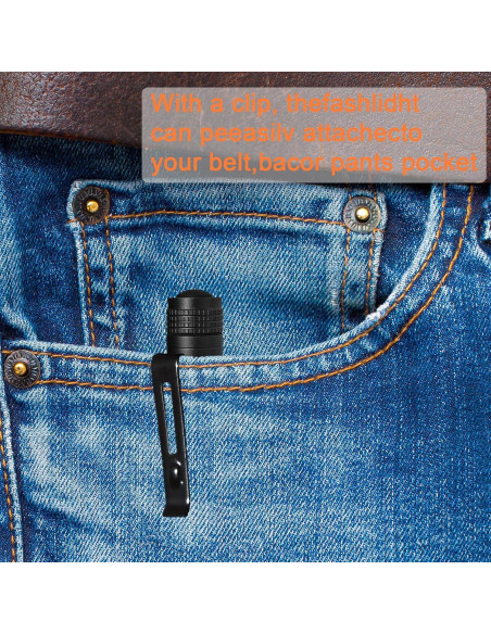 2 Linternas LED de Bolsillo ATZNZIK 13.21 cm Ultra Brillantes