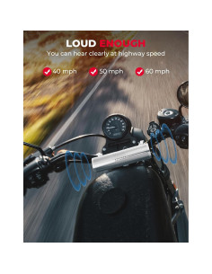 Altavoz Estéreo KEMIMOTO para Motocicleta Impermeable 60W 2