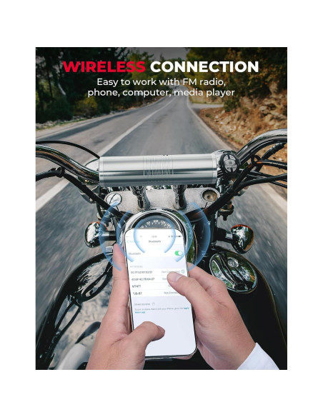 Altavoz Estéreo KEMIMOTO para Motocicleta Impermeable 60W