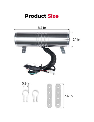 Altavoz Estéreo KEMIMOTO para Motocicleta Impermeable 60W