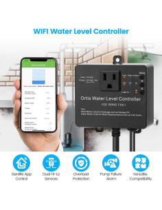 Controlador WiFi de Bomba de Sump Ortis KJ-048, Alarma y Monitoreo 2