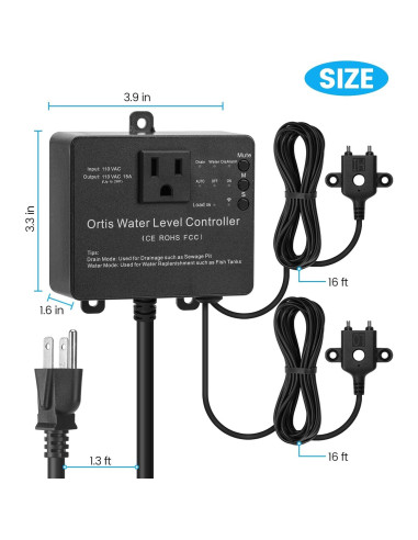 Controlador WiFi de Bomba de Sump Ortis KJ-048, Alarma y Monitoreo