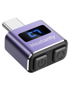Ratón Jiggler Meatanty USB-C Metálico Indetectable Púrpura