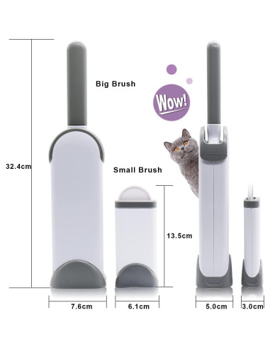 Cepillo Quitapelos JIALAI HOME para Mascotas Gris 370g