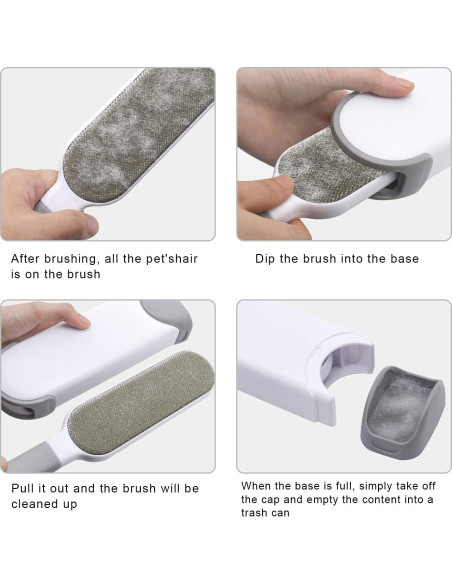 Cepillo Quitapelos JIALAI HOME para Mascotas Gris 370g