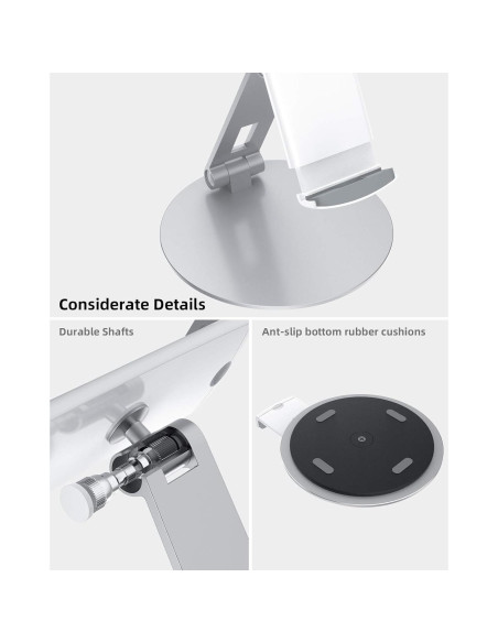 Soporte para Tableta COSCOD P7CS-0320-S001N Ajustable 360 Soporte para Tableta COSCOD P7CS-0320-S001N Ajustable 360