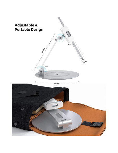 Soporte para Tableta COSCOD P7CS-0320-S001N Ajustable 360 Soporte para Tableta COSCOD P7CS-0320-S001N Ajustable 360