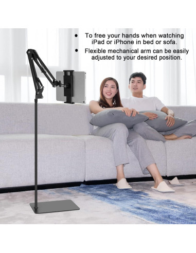 Soporte de Piso Ajustable para Tableta SAMHOUSING Negro 1.40 kg