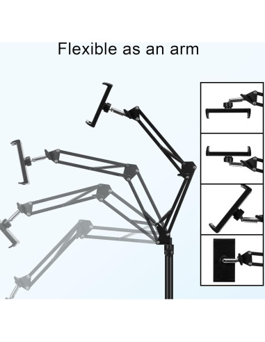 Soporte de Piso Ajustable para Tableta SAMHOUSING Negro 1.40 kg