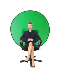 Fondo Verde Portátil CoosBonfik 142 cm Chroma Key para Sillas