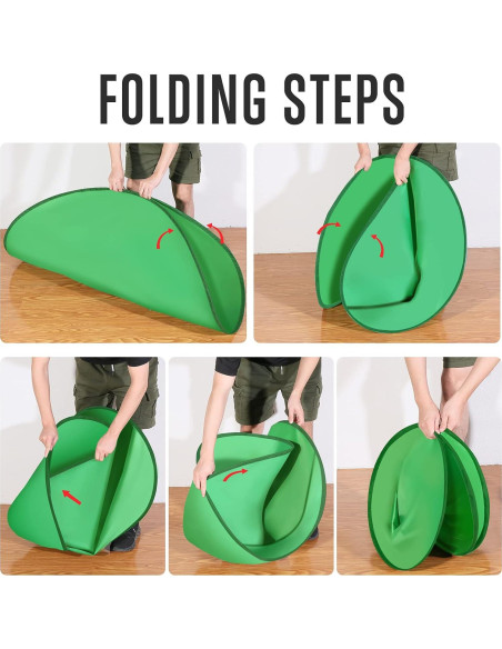 Fondo Verde Portátil CoosBonfik 142 cm Chroma Key para Sillas