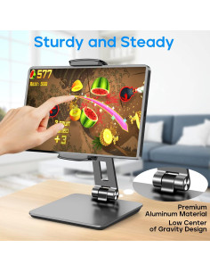 Soporte para Tableta ROADOM RLZ-01 Ajustable 360 Plegable 2