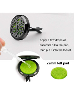 Difusor de Aceite Esencial RoyAroma 30mm Negro con Almohadillas 2