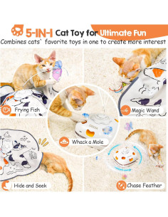 Juguete Interactivo para Gatos ORSDA 5 en 1 USB Automático 2