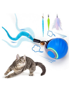 Bola Interactiva para Gatos BABORUI - Juguete Recargable Azul