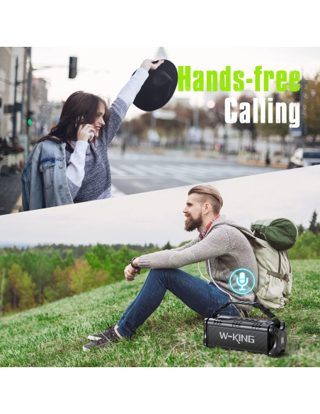 Altavoz Bluetooth W-KING D8 90W Potente Impermeable IPX6