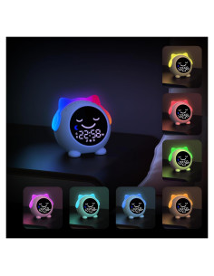 Reloj Despertador Infantil MRSCOZ con Luz Nocturna y Bluetooth