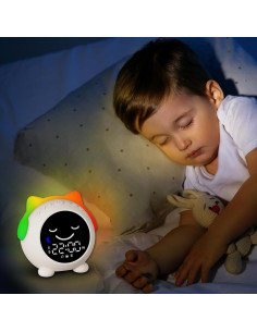 Reloj Despertador Infantil MRSCOZ con Luz Nocturna y Bluetooth 2