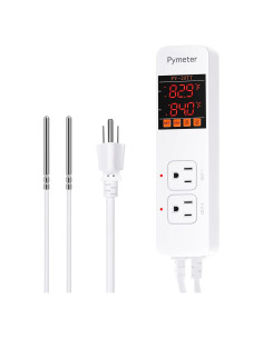 Controlador de Temperatura Digital Pymeter 10A 1200W Doble Sonda