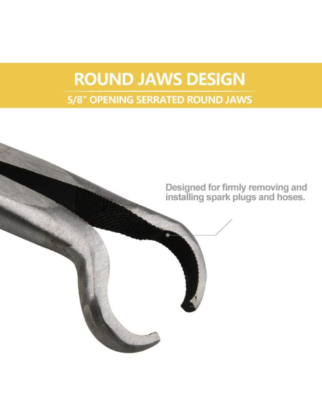 Alicates de Extracción de Bujías YanTone 27.94 cm Nariz Redonda