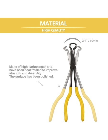 Alicates de Extracción de Bujías YanTone 27.94 cm Nariz Redonda