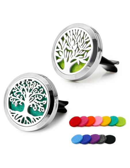 2 Difusores de Aromaterapia RoyAroma 30mm con Almohadillas