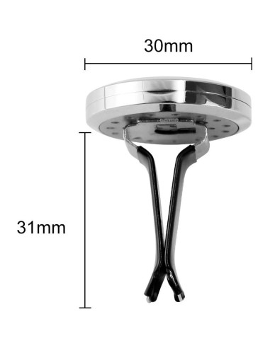 2 Difusores de Aromaterapia RoyAroma 30mm con Almohadillas